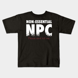 Non-Essential NPC Kids T-Shirt